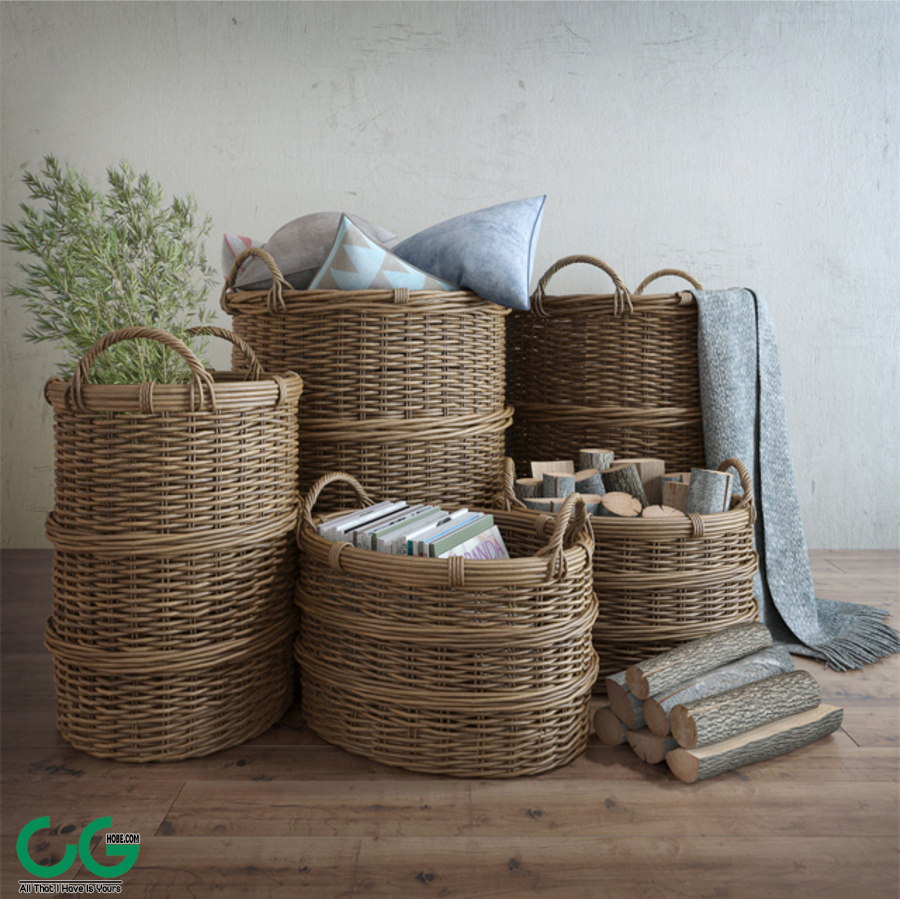Basket with handles